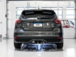 Ford Focus ST Performance Exhaust - AWE Tuning - Cat-Back Touring, Resonated, AWE 180 Technology® - Chrome Silver - `12-`27